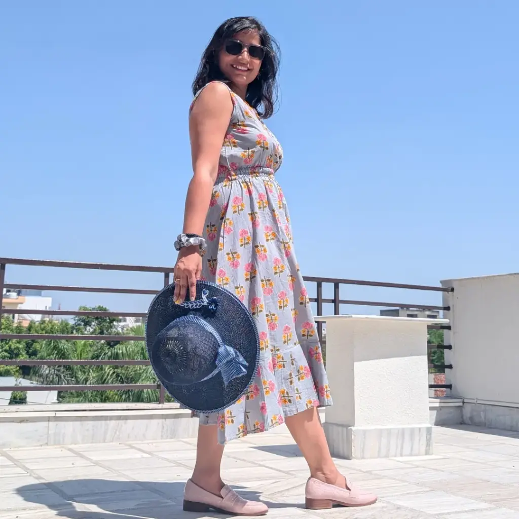 Grey Midi Dress