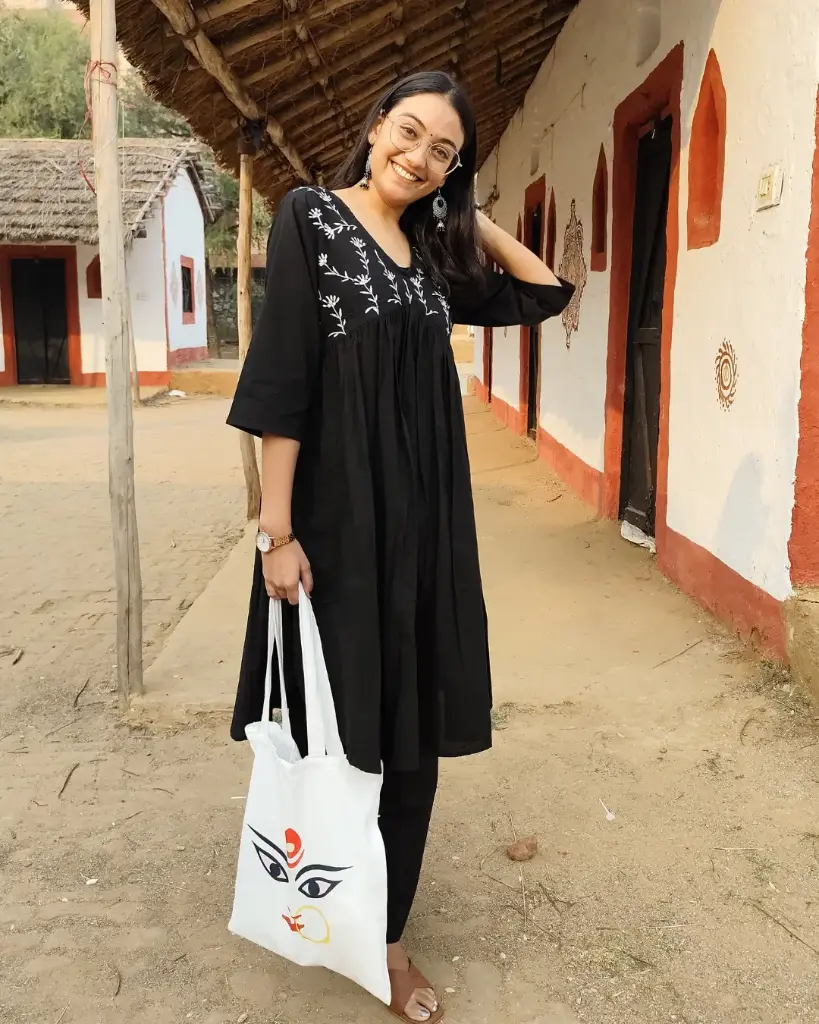 Black Embroidered Co-Ord Set